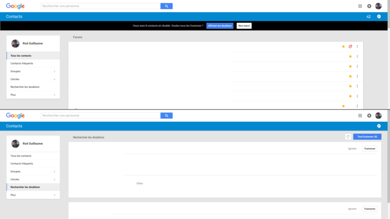 supprimer doublons contact gmail