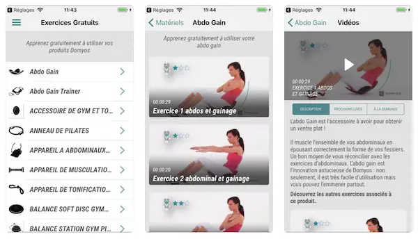 Domyos E-coach : appli de musculation