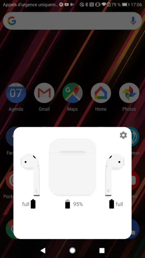 airbattery app gestion batterie airpods