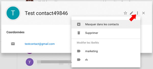 contact plusieurs groupes Gmail