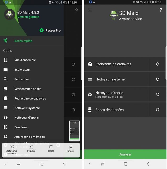 sd maid nettoyer smartphone android