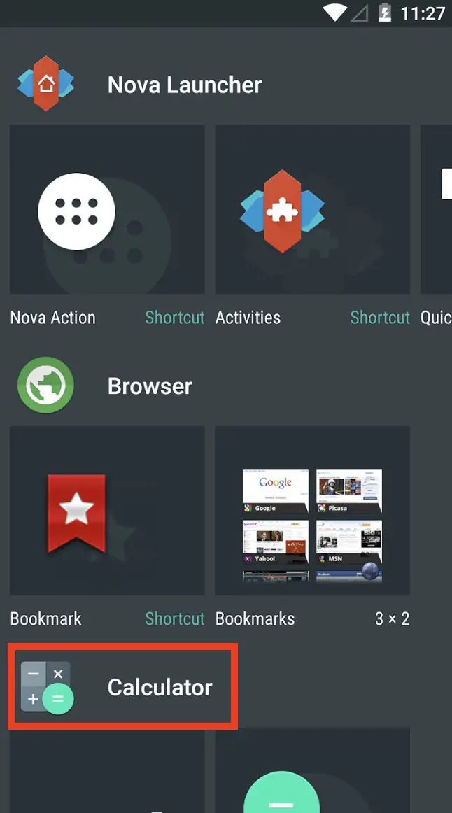 Nova Launcher prime pour cacher applications