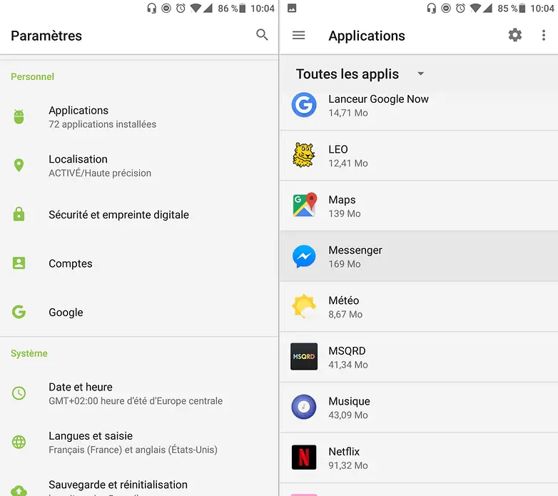 déconnecter de messenger sur android 1 