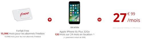 Location de mobiles chez Free.