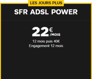 SFR ADSL offre tarif