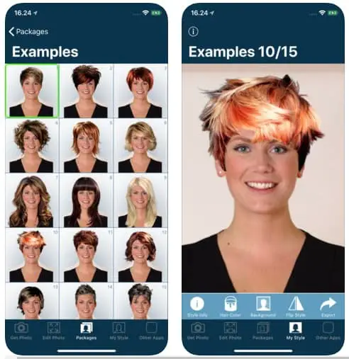 hairstyle try on appli