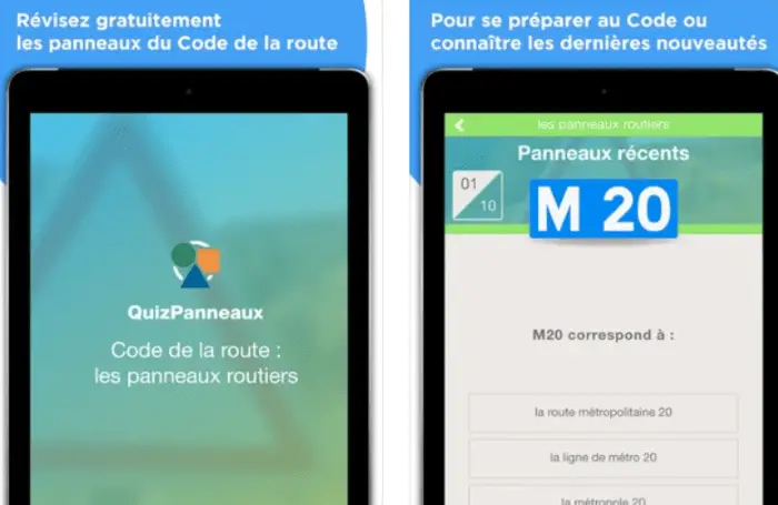 Application code de la route 