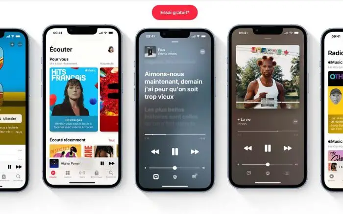 Apple Music application écouter de la musique 