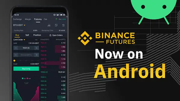 Binance application crypto