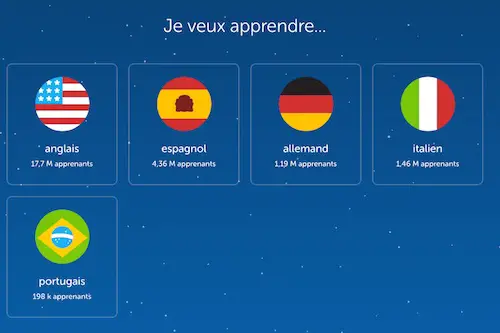 Duolingo application pour apprendre une langue