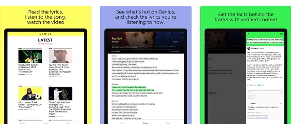 genius top app parole musique