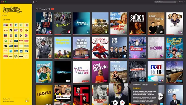 molotov tv top application pour regarder la TV