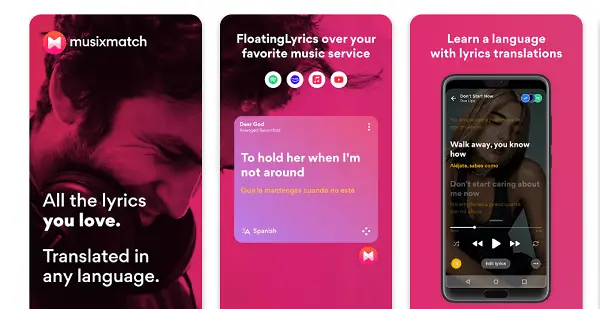 musixmatch meilleure app lyrics